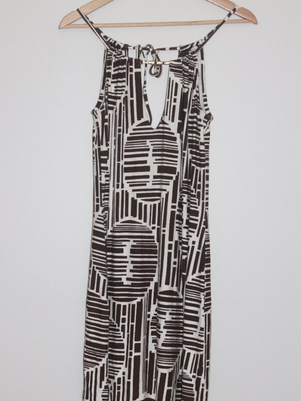 Trina Turk Archive Halter Dress PS Petite Small Y2K MicroModal Made in USA